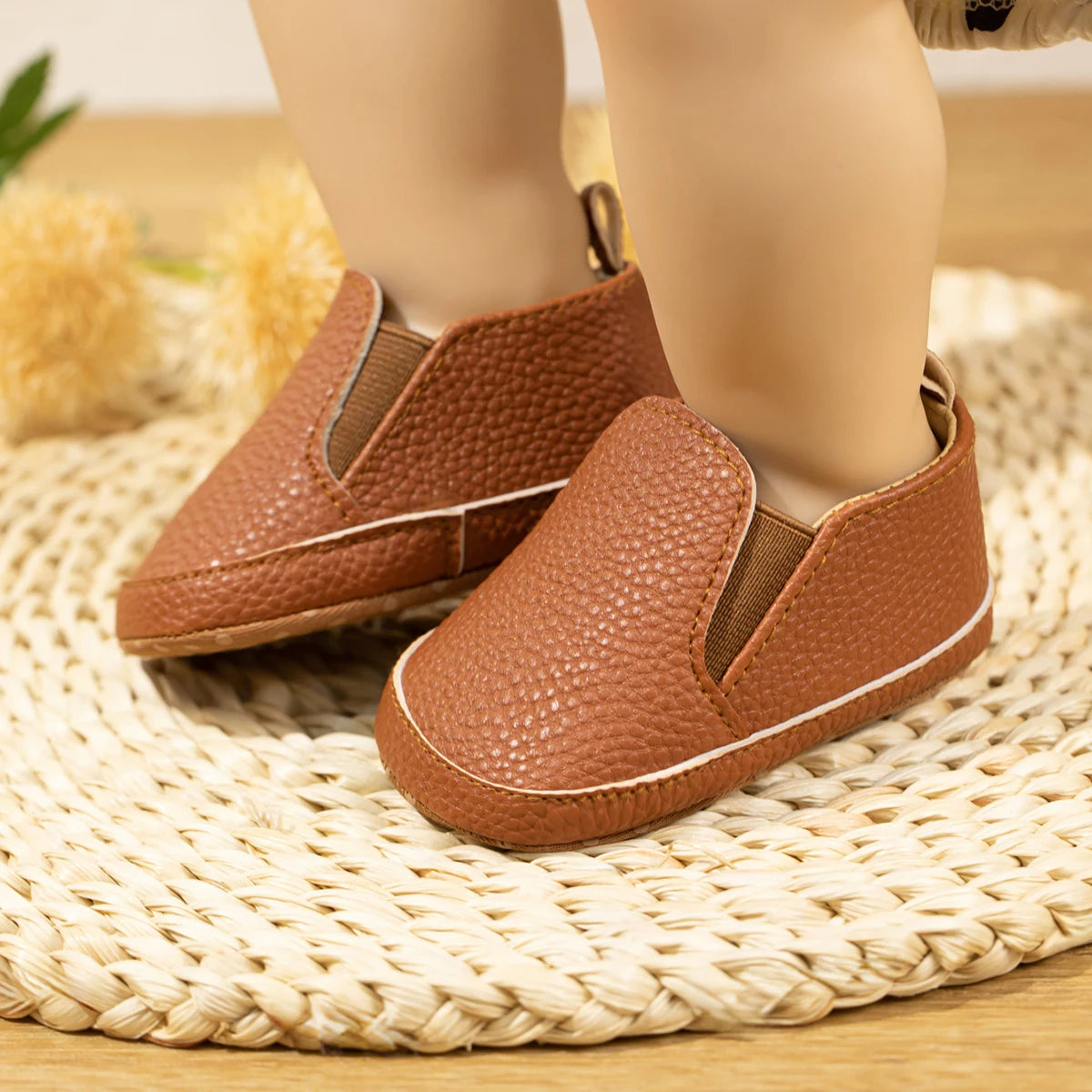 KIDSUN Fashion Casual Baby Boy Infant Cotton Sole First Walker Toddler Baby Loafer Shoes Comfortable Sports Baby Shoes 0-18M