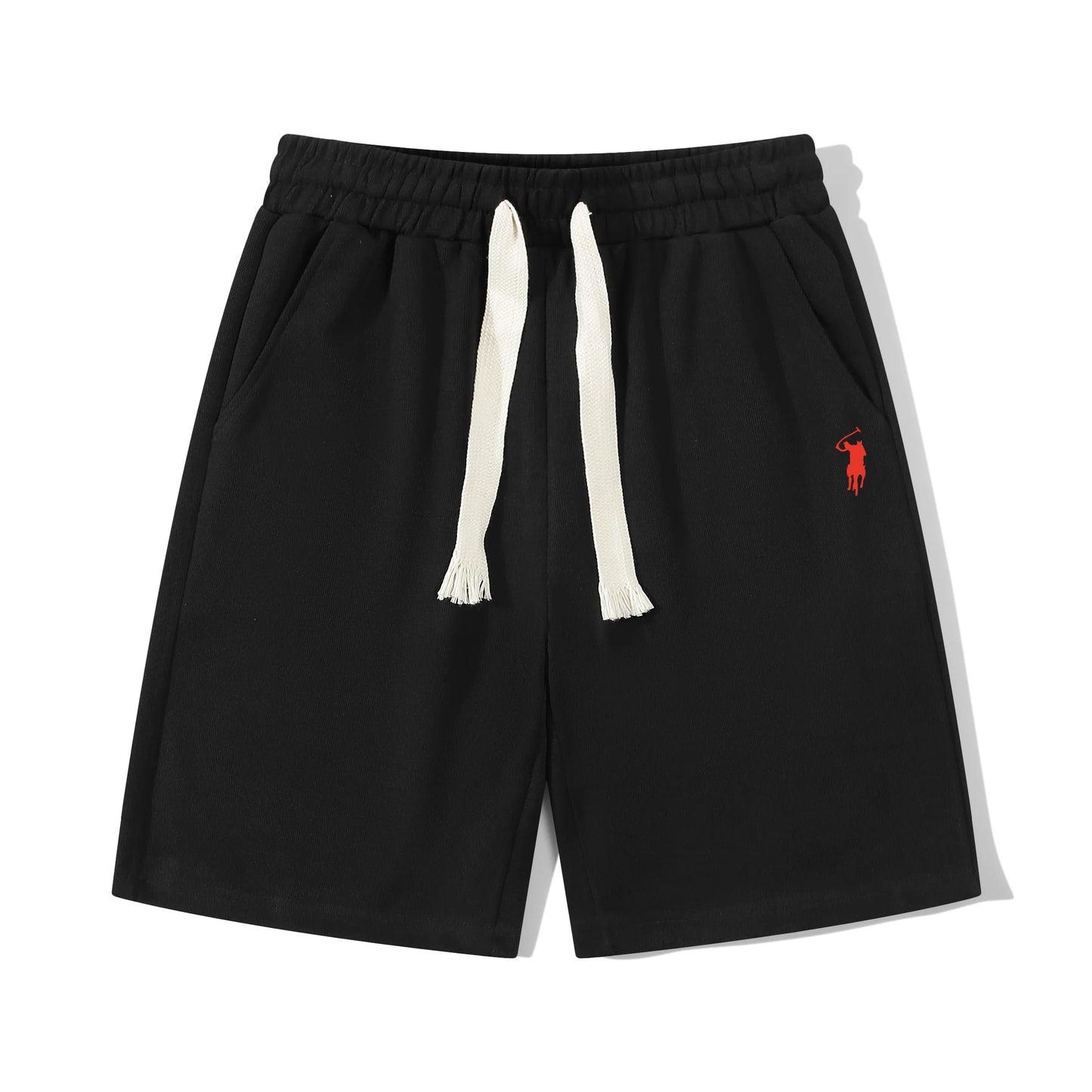 Men's summer casual  sports pants, Embroidered horse suitable for vacation wear, gym wor casual vacation loose fit  men shorts