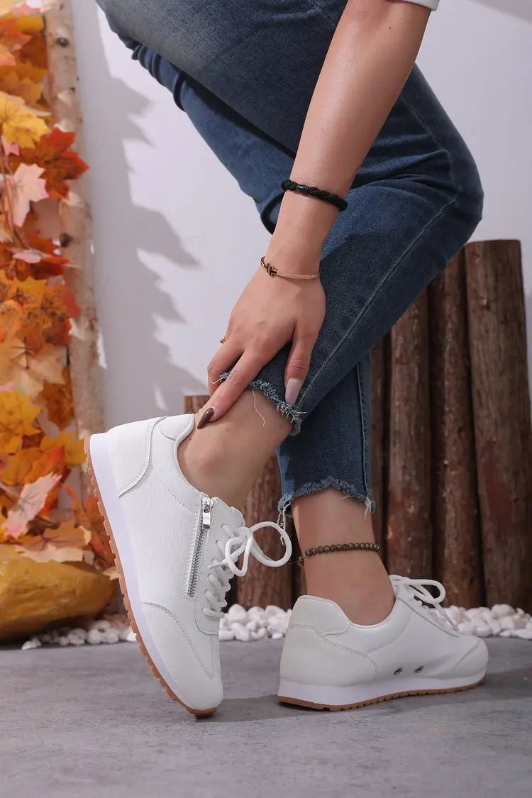 Roman Trendy Spring/Autumn Running Shoes Student Campus Flat Vulcanized Shoes Fashion Sneakers Casual Comfortable Round Head