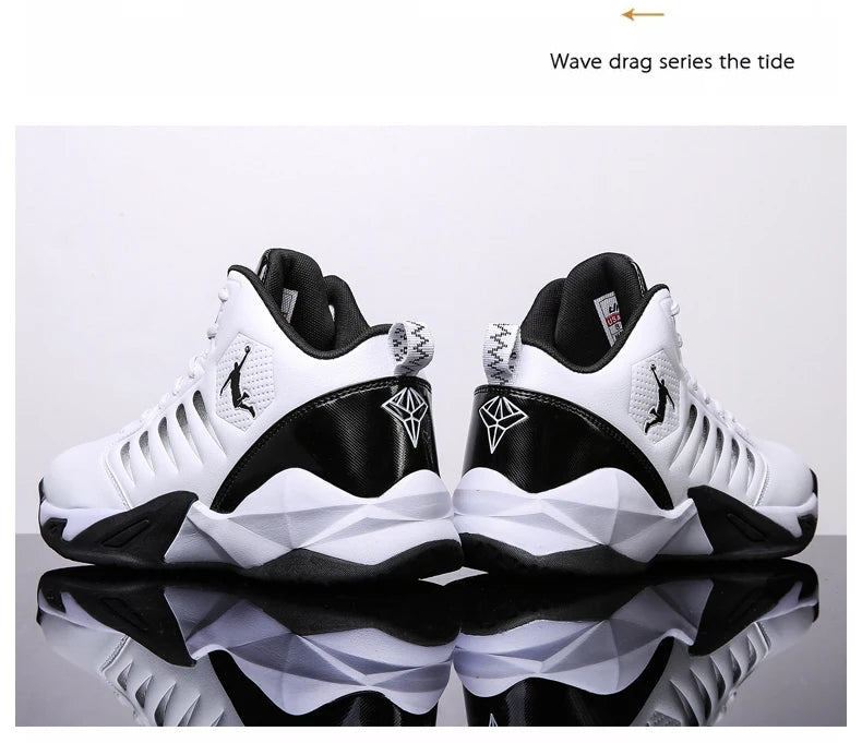 Men's Basketball Shoes Breathable Cushioning Non-Slip Wearable Runing Shoes Gym Training Athletic Basketball Sneakers for Women