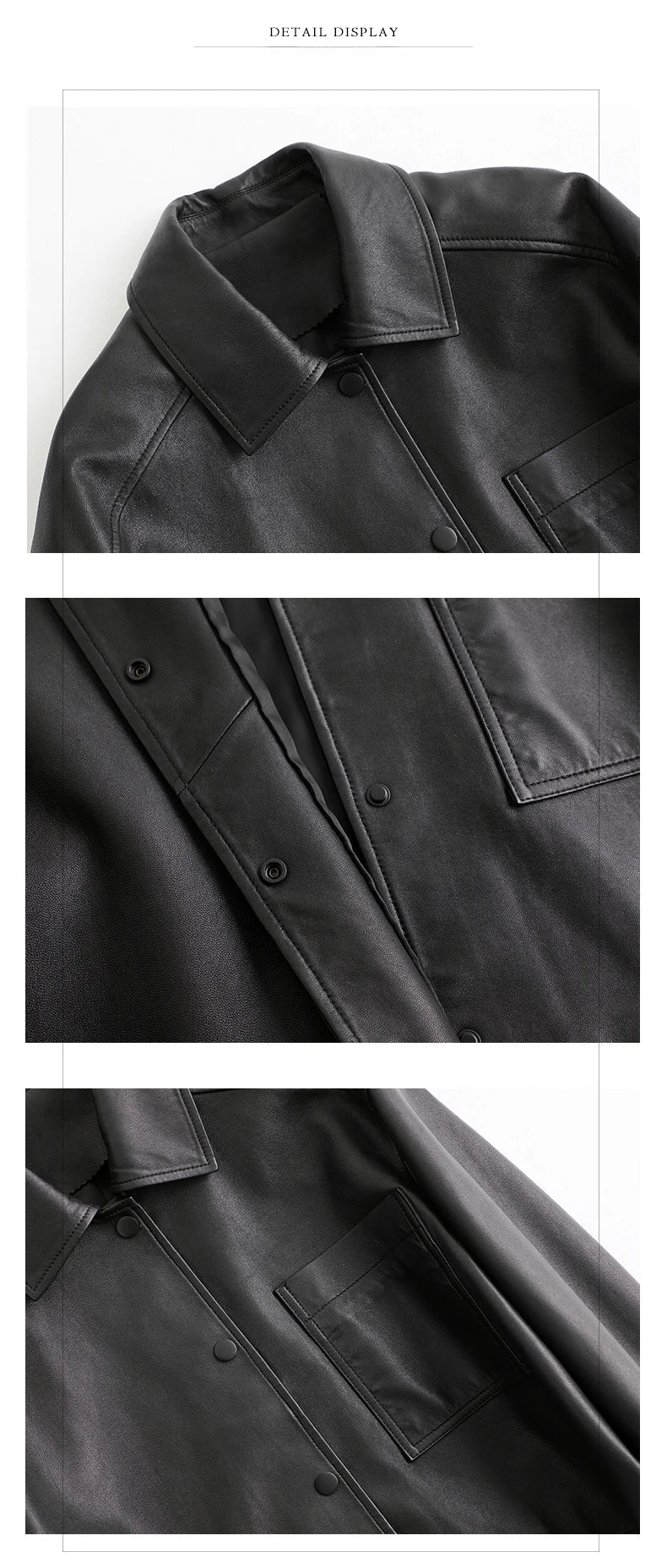 Casual Black Natural Sheepskin Coats for Women Spring Autumn 2026 New Trend High-end Simple Soft Short Genuine Leather Jacket