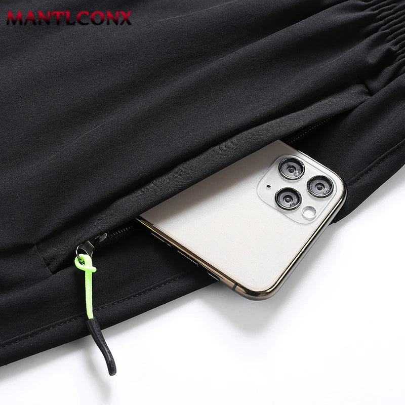 Thin Breathable Elastic Sports Shorts Casual Men's Running Shorts Quick-drying Fitness Black Shorts Men Beach Short Pants Male