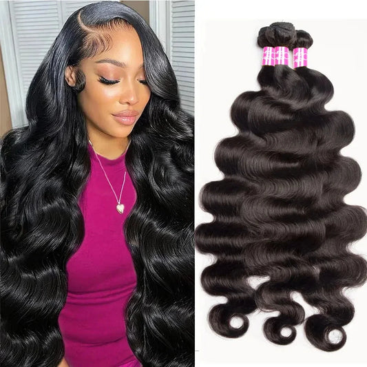 10-40 Long Inch Body Wave Human Hair Bundles Remy Hair Extensions Natural Color 1/3/4 Pcs Brazilian Body Wave Weave Bundles