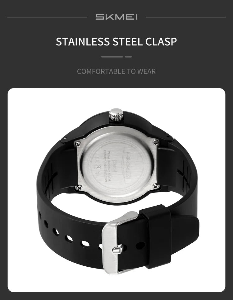 SKMEI 2469 Men Fashion Simple Waterproof Watches Ultralight Sports Quartz Mens Wristwatches Shockproof Clock 2108 Reloj Hombre