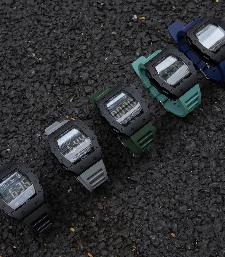 2025 Man Digital Watch Outdoor Sports Multifunctional Waterproof Shock Luminous LED Military Electronics Watch High-end Luxury