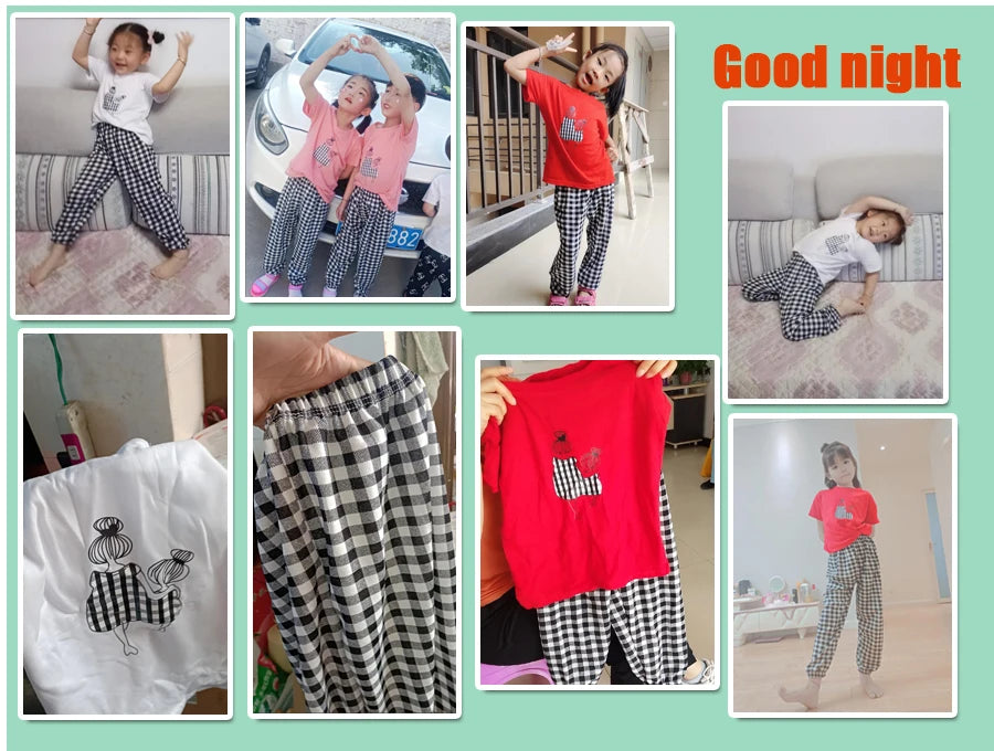 Summer Sets Children's Clothing Girls Mother Kids Toddler Clothes Cute Fashion Cotton T-shirt Top Pants 2pcs Baby Girl Clothes