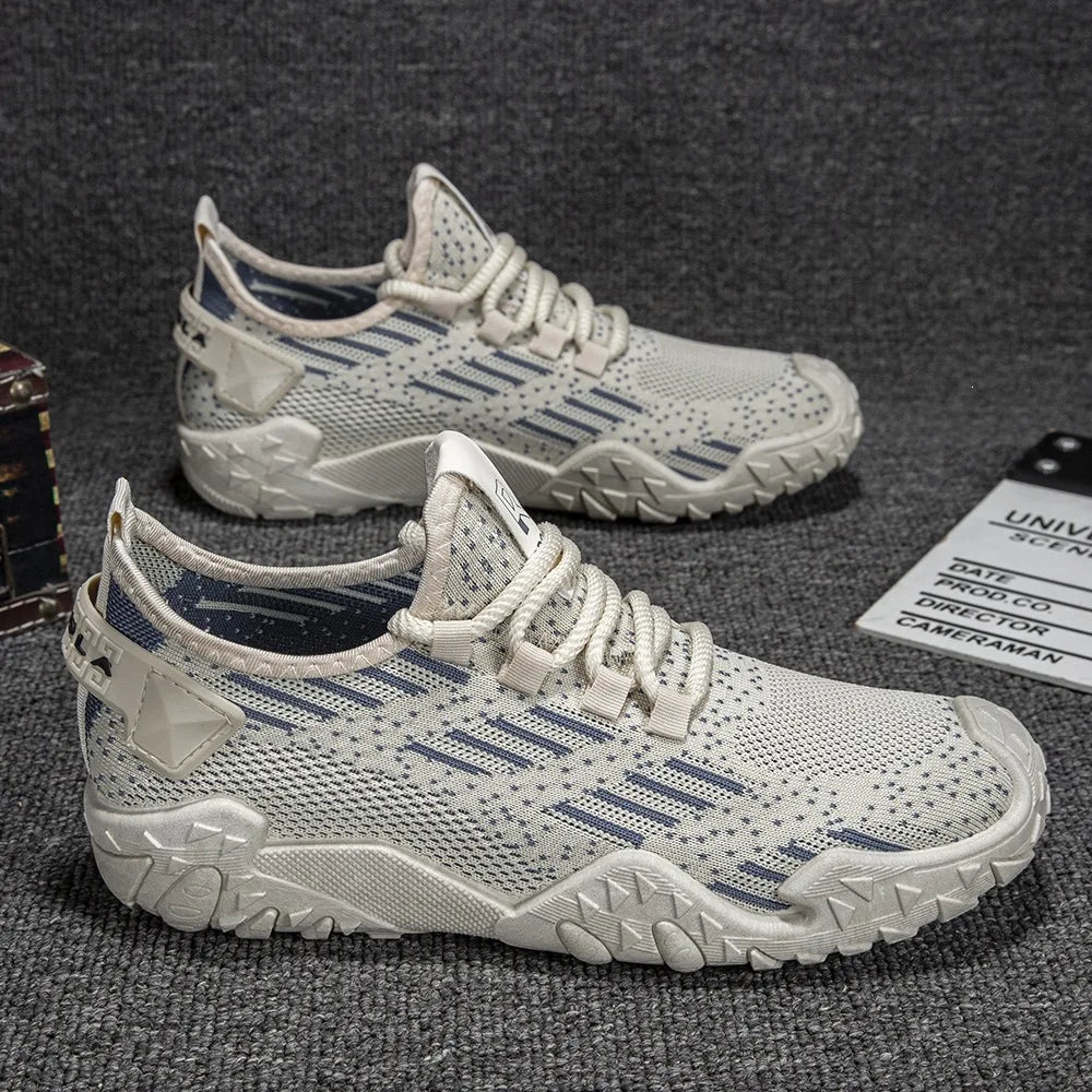2026 New Men Shoes Breathable Non-slip Hollow Out Outdoor Running Shoes Trendy Sports Casual Sneakers