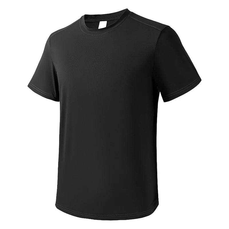 LNGXO Sports T-Shirt Man Trekking Hiking Climbing Running Sports Short Sleeve Tee Stretch Quick Dry T-Shirt Gym Sportswear