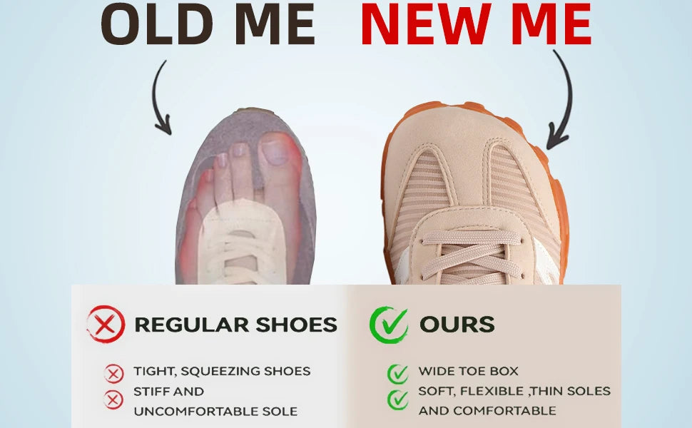New Fashion Men's Wide Shoes,Women's Outdoor Running Sports Shoes,Sporadic Casual Shoes,Soft And Loose Minimalist Barefoot Shoes