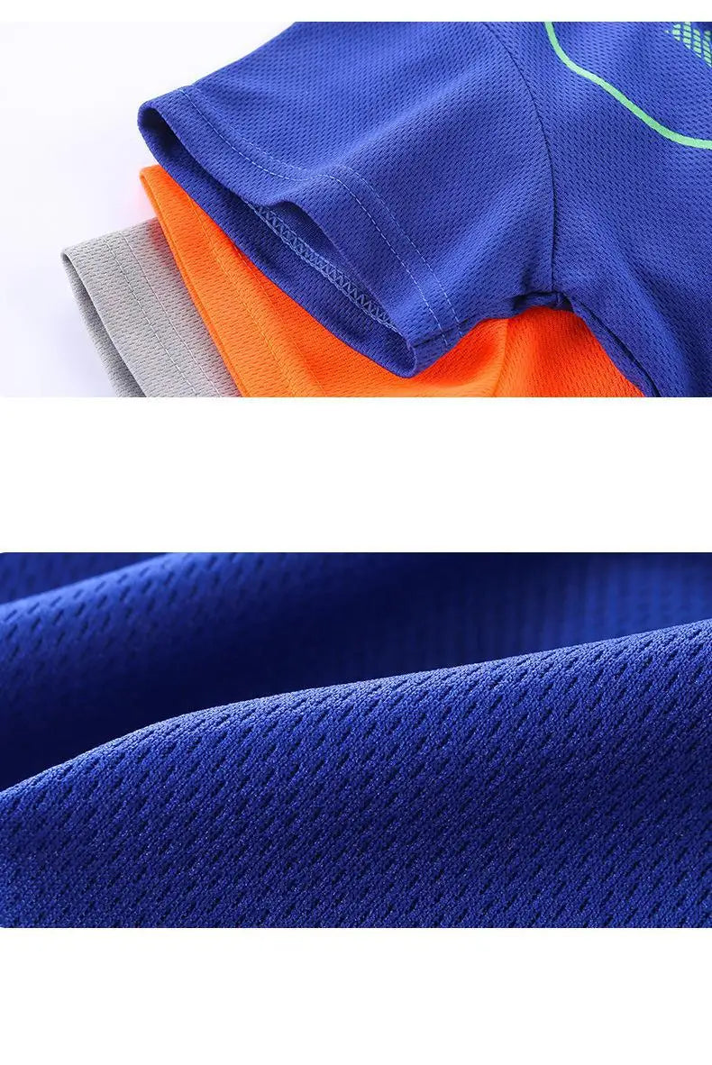 Sports Casual Clothing Suits For Boys Children Summer Solid Color Tops Shorts Two Piece Set Kids New Fashion Loose Tracksuits