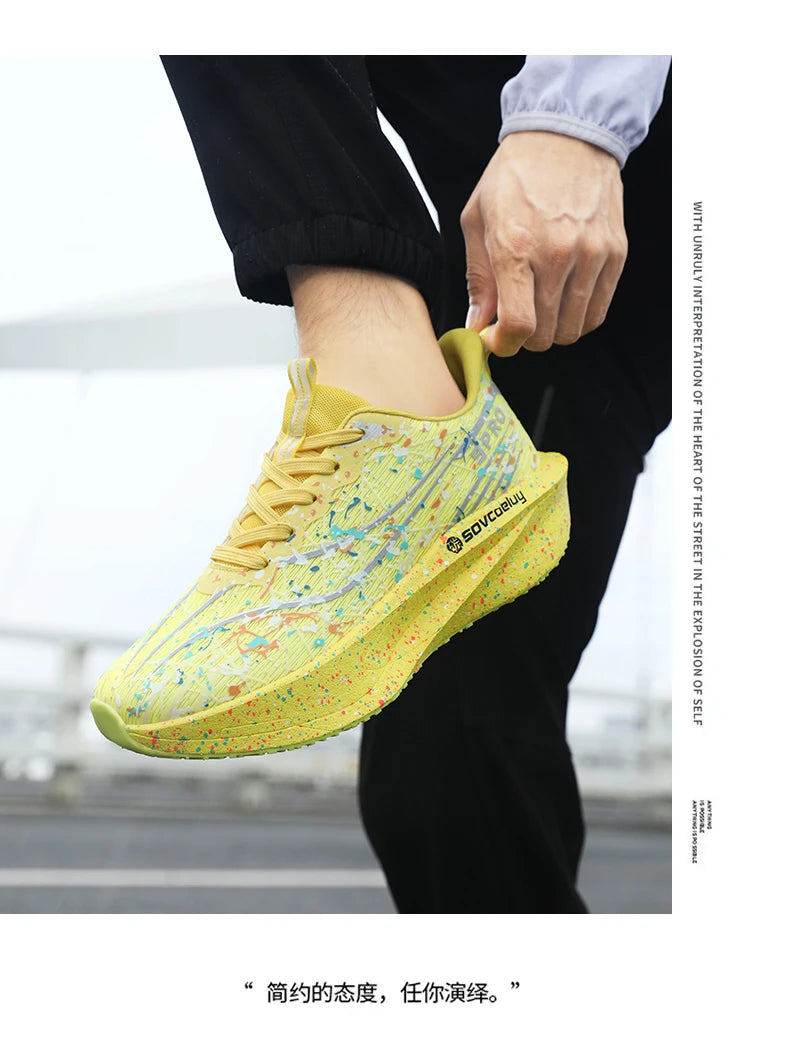 Marathon Men Running Shoes Carbon Board Speciality Sports Breathable Lightweight Women's Comfortable Chunta Athletic Sneakers