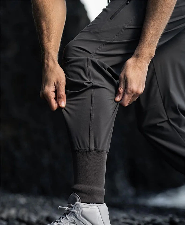 Mens Summer Quick Dry Streetwear Trousers Man Running Joggers Pants Sweatpants Bodybuilding Sports Compression Trackpants
