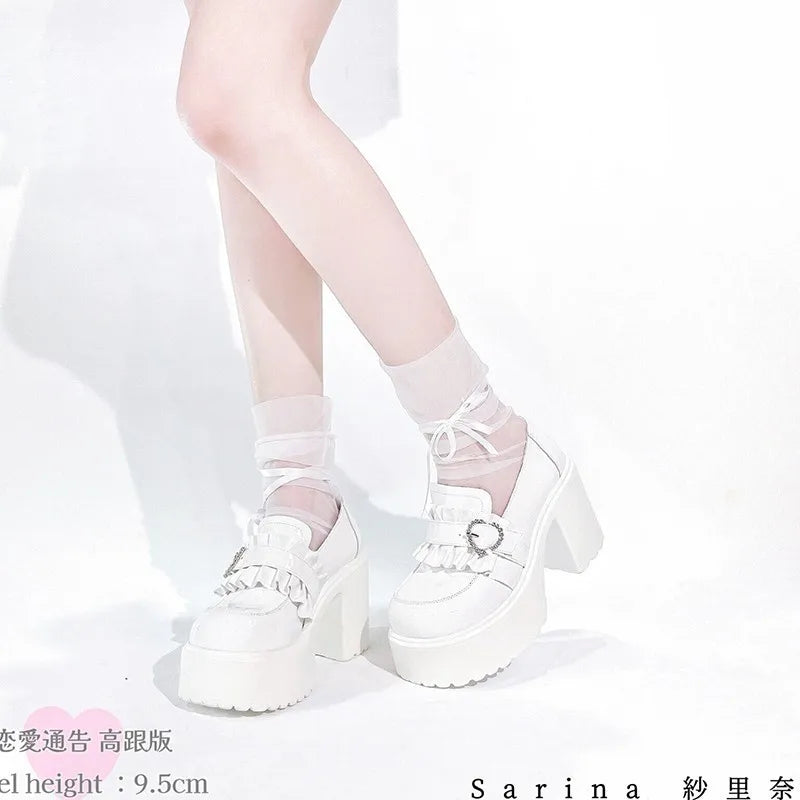 Thick Bottom Mary Jane Small Leather Shoes Women 2026 Autumn New Design Punk Lolita Shoes Women Fashion Versatile Loafers Casual