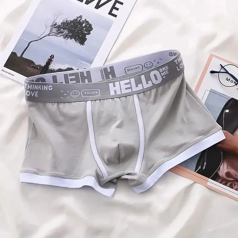 Men's Underwear Cotton Underwear Letter Waistband Comfortable Breathable Soft High Elasticity Boxer Fashion Casual Sports Shorts