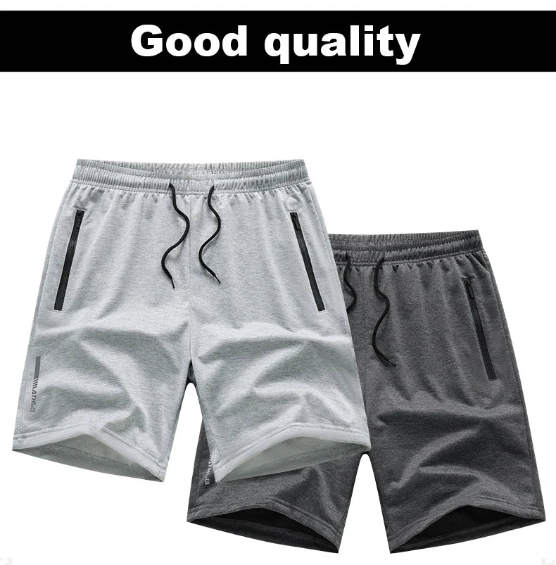 Men's Summer Sports Shorts Ice Silk Breathable Five-Point Running Fitness Loose Clothing