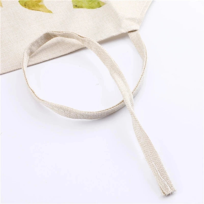 African Style Kitchen Aprons Linen Cooking Waist Bib African Woman Pattern Household Cleaning Sleeveless Pinafore Baking Aprons