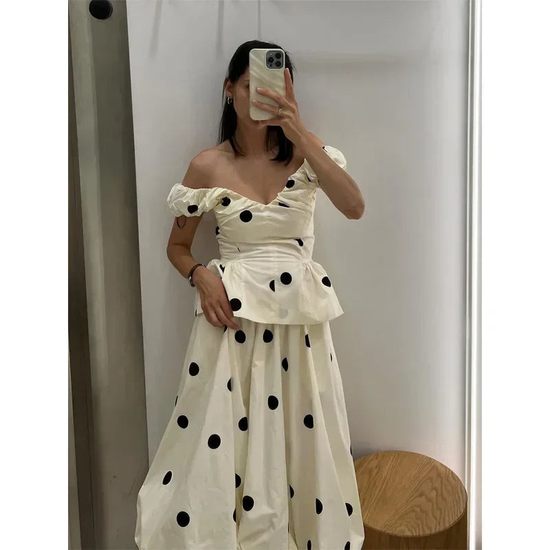 Vintage Polka Dot Backless Tank Tops Sexy Summer Street Chic Slim Deep V Neck Vest Casual Ruffles Sleeveless Tops Woman 2026
