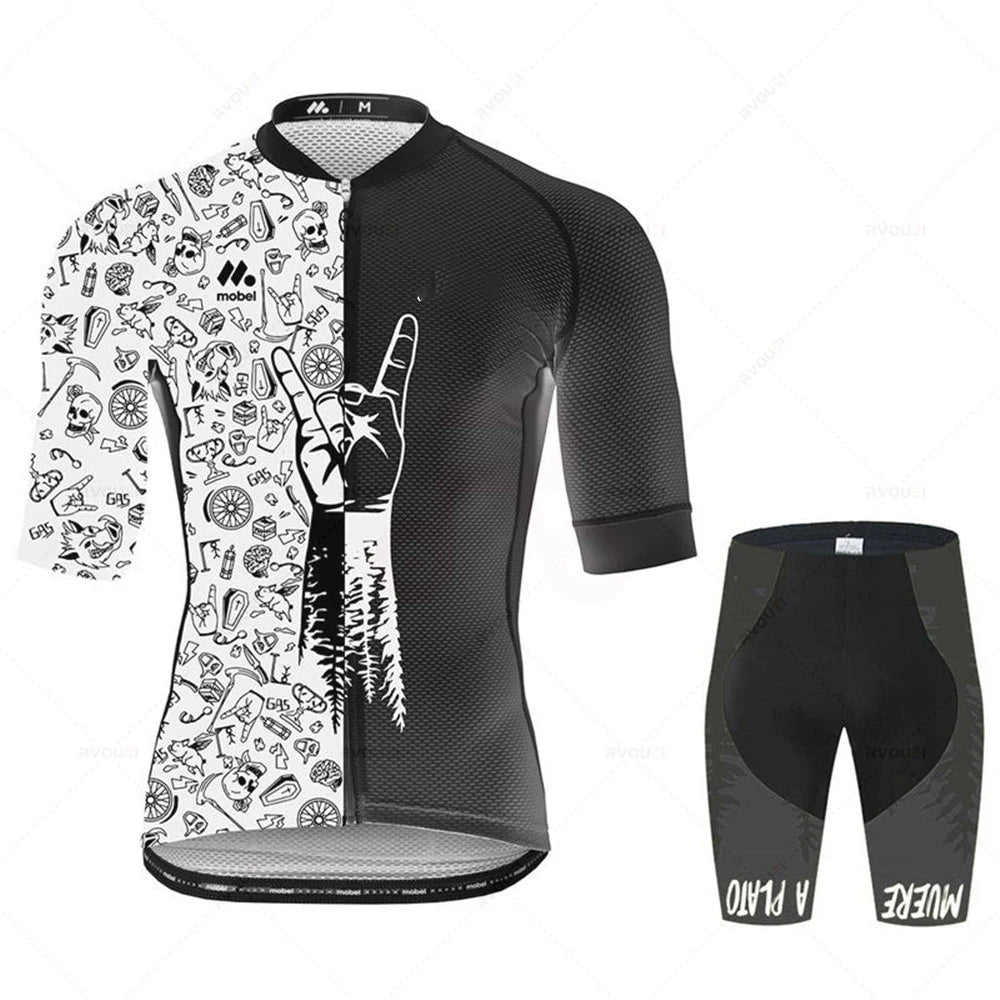 Cycling Jersey Set Team Racing Bike Clothes Summer Mountain Bicycle Clothing Men's Sports Mallot Ciclismo Hombre Fashion Clothes
