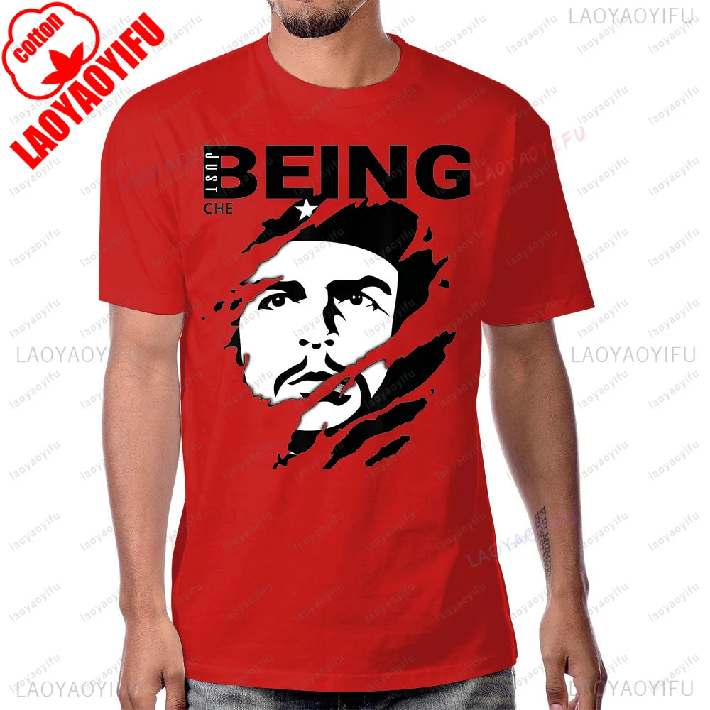 Red Star Soviet Che Guevara Revolution CCCP USSR RETRO Graphic T Shirts Woman Man Vintage Style T-shirt High Quality Cotton Tops