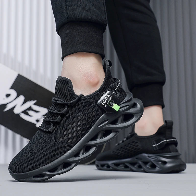 Plus Big Size 49 50 51 52 Men Mesh Sneakers Shock Absorbing Running Shoes Breathable Casual Walking Athletic Sports Trainers