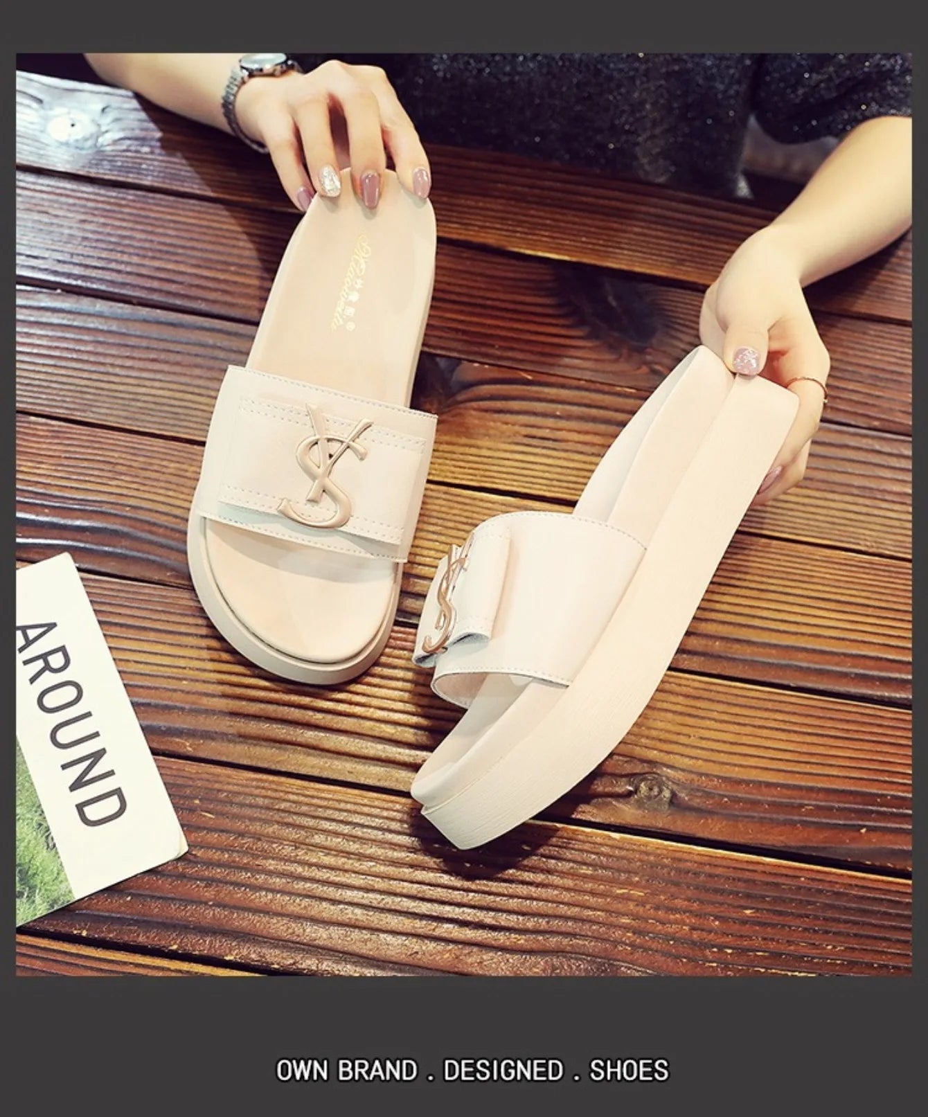 Women Slippers 2024 New Slides Luxury Designer Sandals Cross Sexy Beach High Heels Slides Women Casuals Platform Shoes for Women