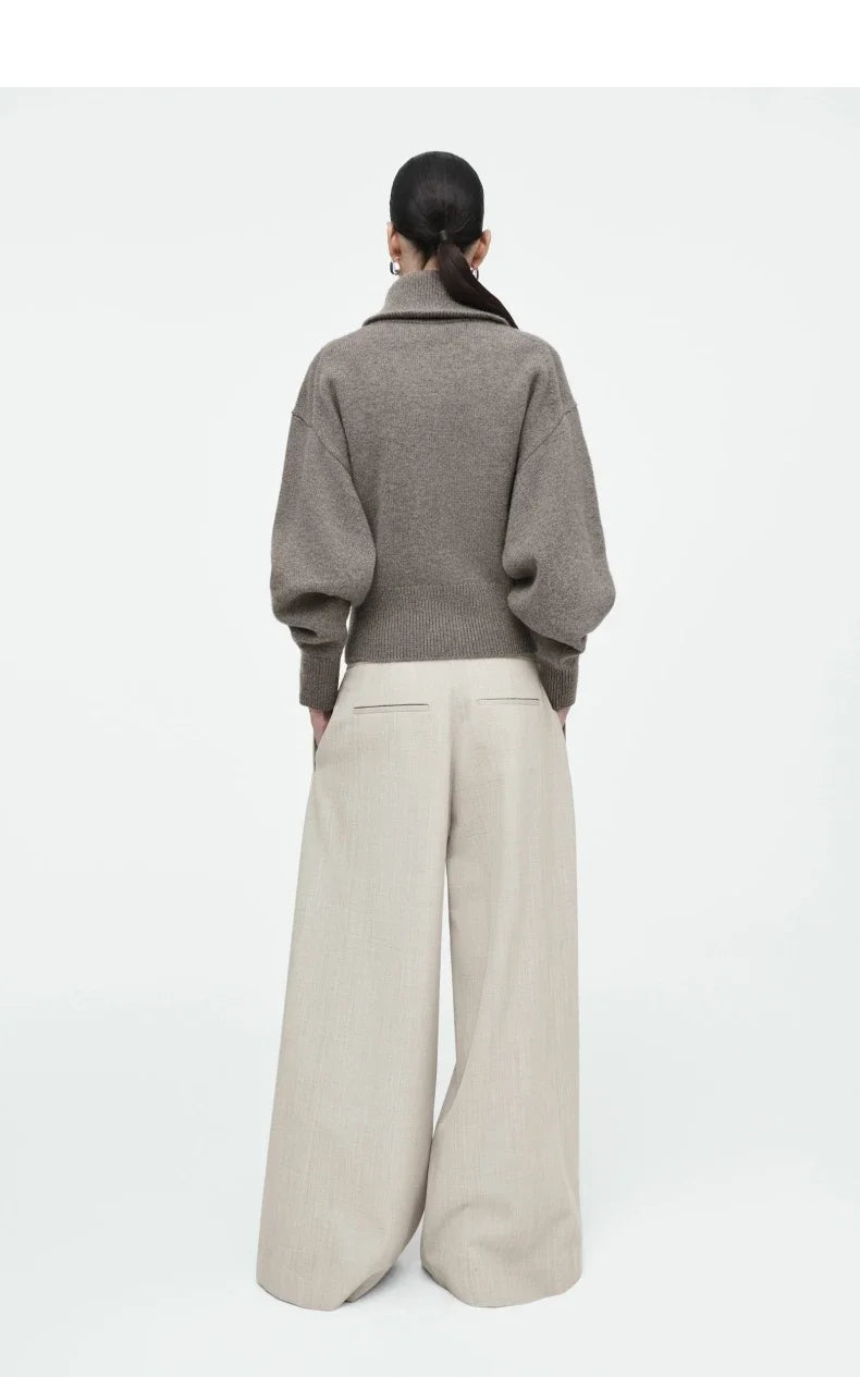 Ethereal MD 2026 YAZHIMEI cos mod spring new style of Ladies' casual standard fit waist-cinching knitted pilot jacket