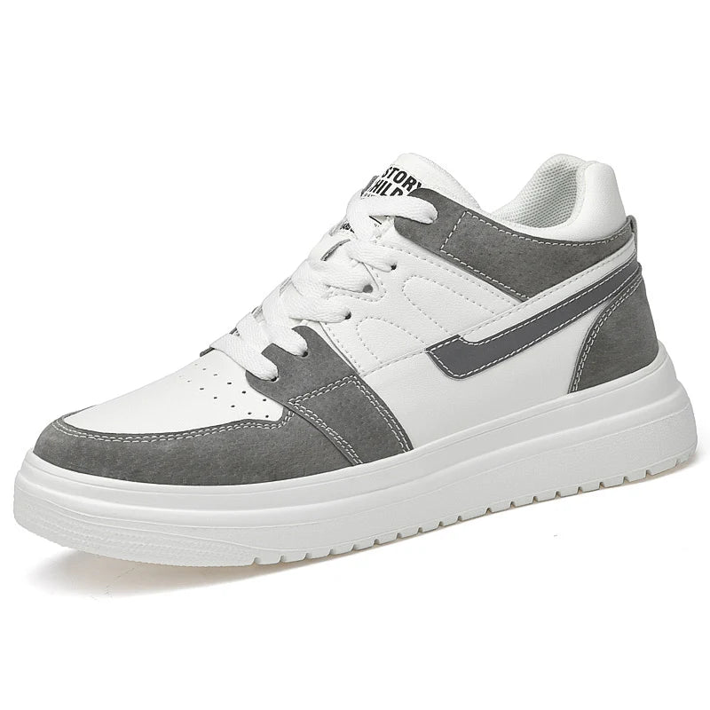 Genuine Leather Height Increasing Elevator Shoes Men Woman Height Increase Shoes 6cm 8cm 10cm Man Sneakers Sport Casual Shoes