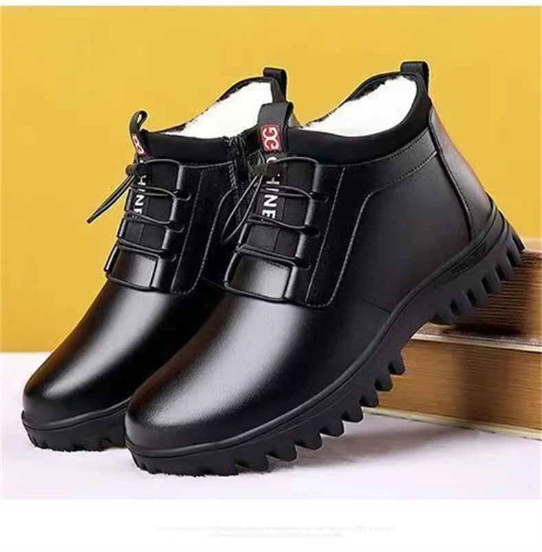 New Men's Thickened Cotton Shoes Winter Cold Resistant Casual Shoes Men's Wool Boots Cotton Shoes Cotton Warm  Boots