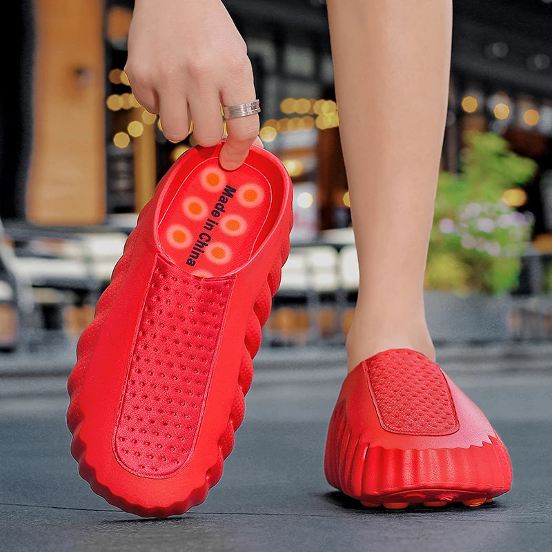 Brand Men Slippers Shoes Fashion Summer Non-Slip Male Sandals Water Shoes Slides A001 2026 Outdoor Mens Beach Shoes Slipper Man
