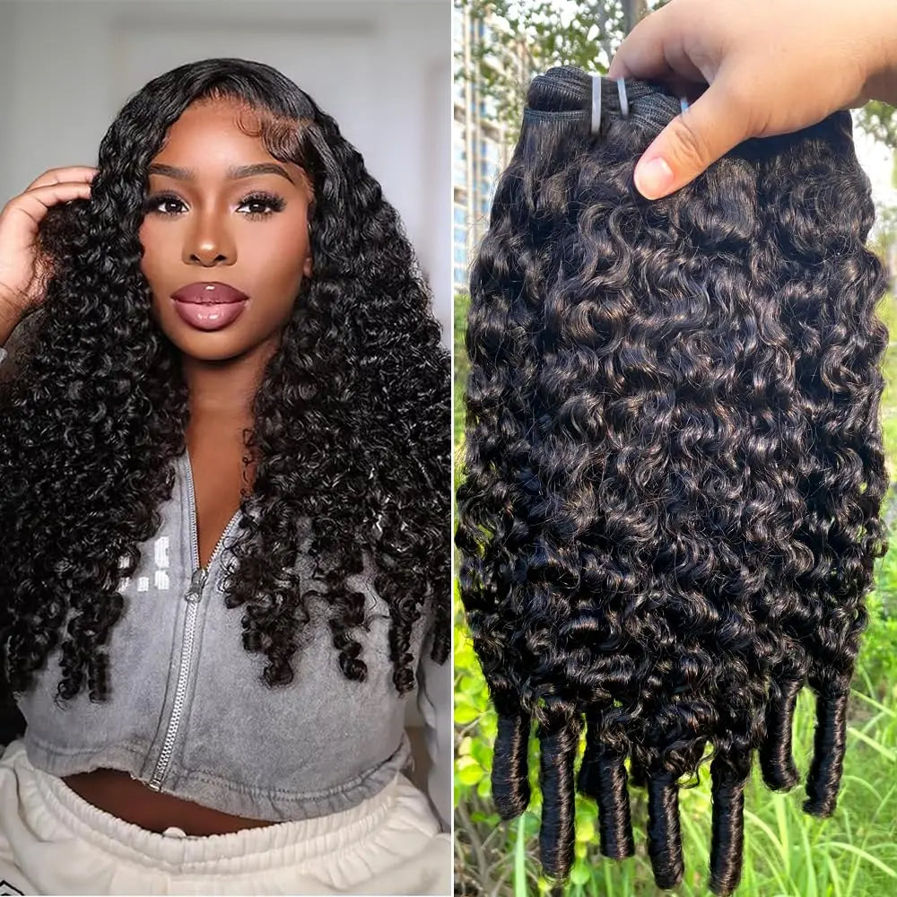 Burmese Curly Human Hair Bundles 15A Virgin Human Hair Bundles Double Drawn Vietnamese Hair Extension Raw Hair Bundles