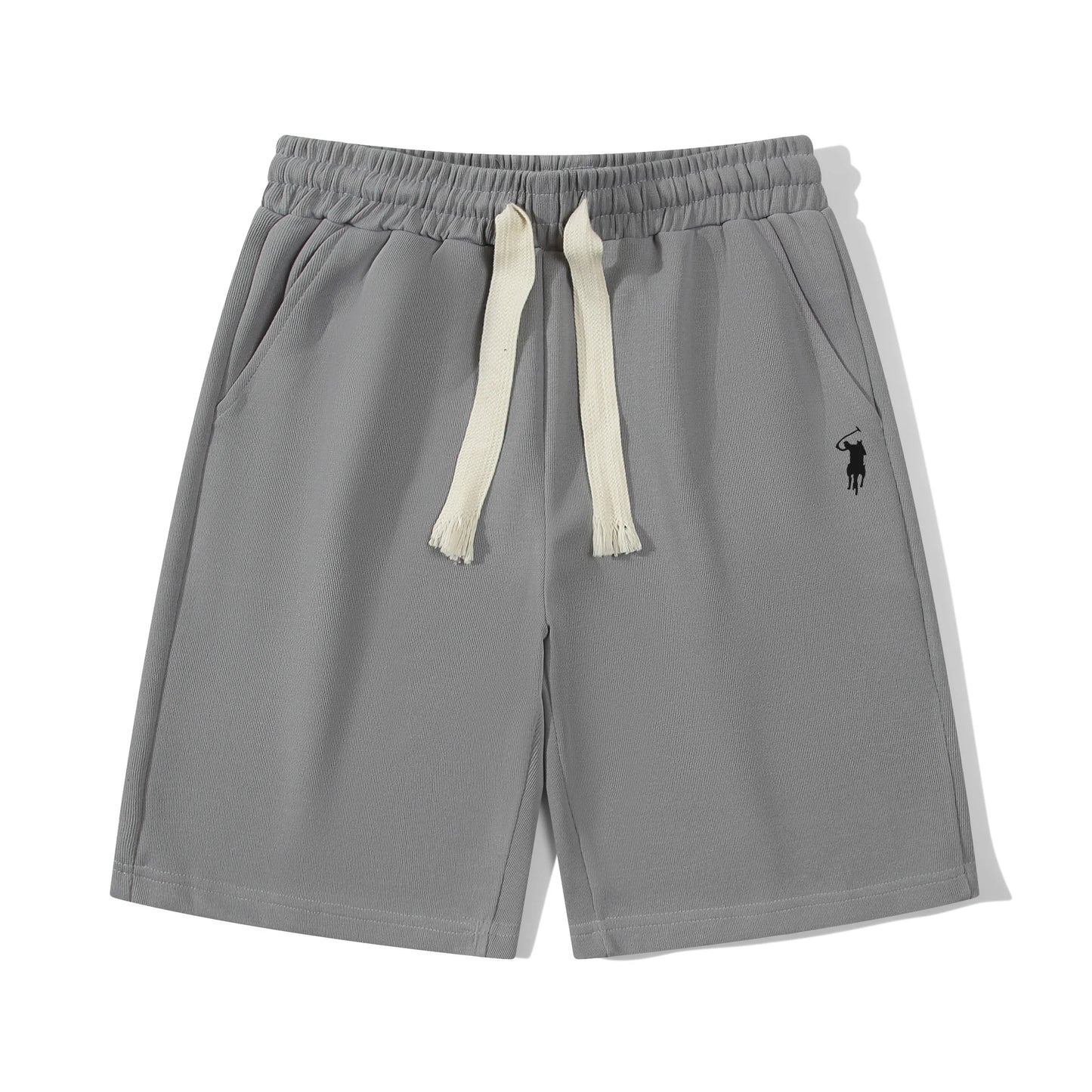 Men's summer casual  sports pants, Embroidered horse suitable for vacation wear, gym wor casual vacation loose fit  men shorts