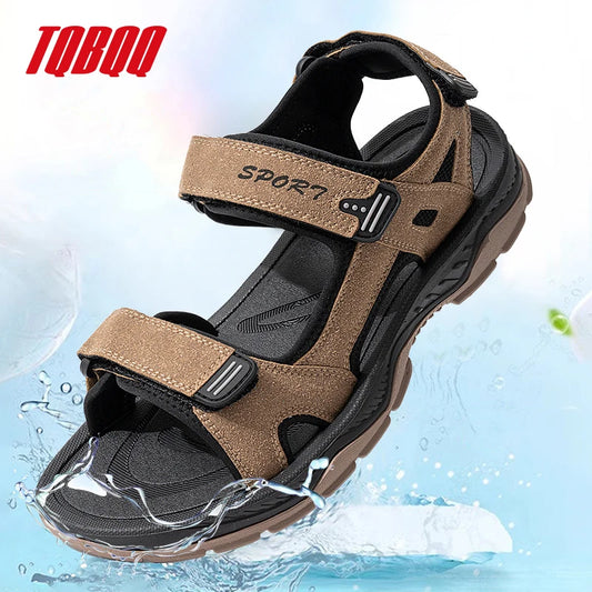 Men's Summer Beach Sandals Holiday Breathable Water Shoes Male Retro Comfortable Quick Drying Casual Sandals