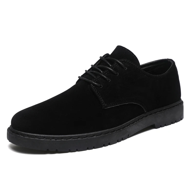 Luxury Brand Mens Casual Shoes Black Men Leather Shoes Fashion Lace Up Platform Work Shoes Wedding Formal Dress Oxfords Shoes