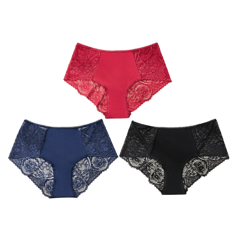 Plus Size Women's Sexy Panties S-4XL Wide Size Range Ultra-Thin Transparent Fabric Soft Comfortable Elegant Lady's Intimate Wear