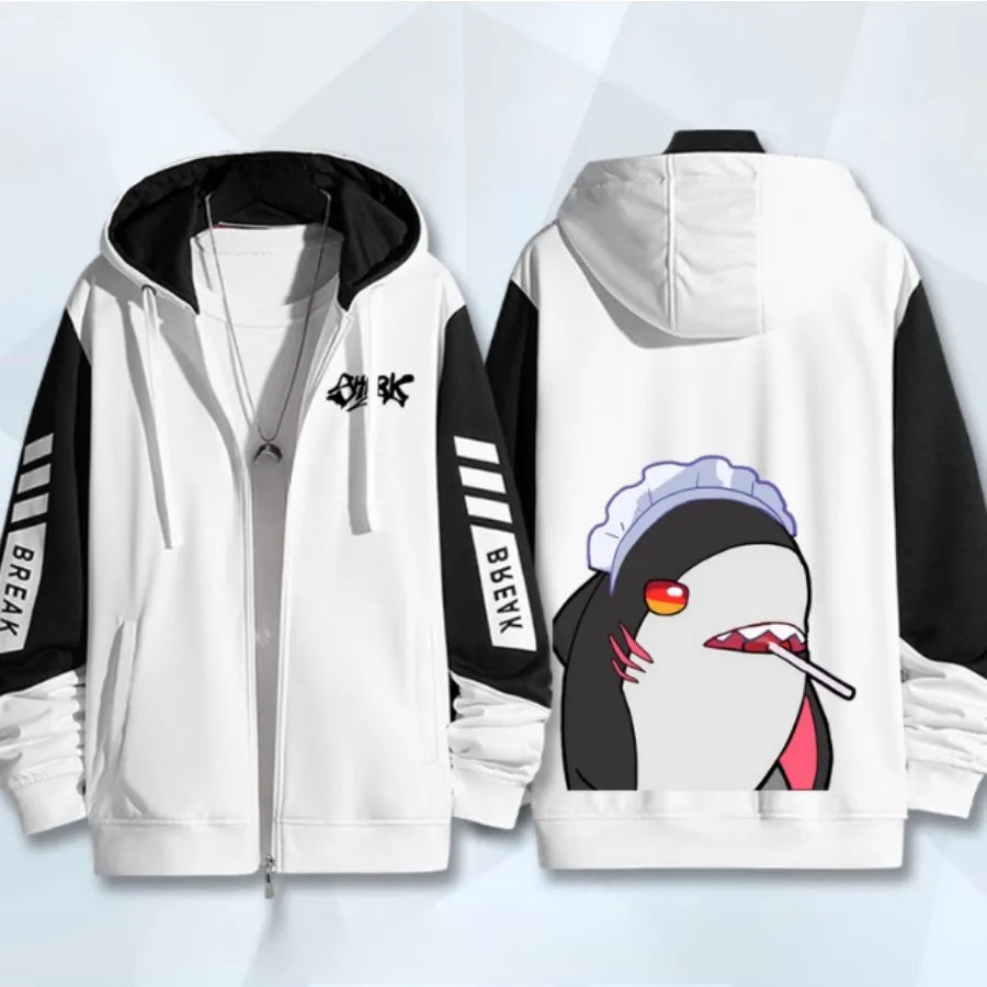 Anime Zenless Zone Zero Zip Up Women/Men Hoodie Sweatshirt ZZZ ZZZERO Ellen Joe Cosplay Zipper Hooded Jacket Outwear BAZAARHUBO