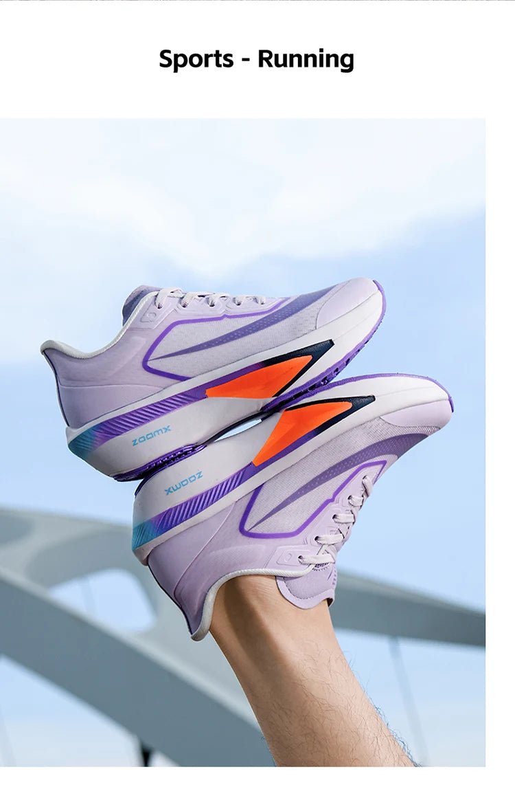 Brand Men's Carbon Plate Running Shoes Soft Cushion Shock Absorbing Sports Shoes Unisex Sneakers Light Anti-Slip Training Shoes