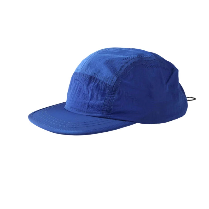Water Resistant Quick Dry 5 Panel Baseball Hat Lightweight Breathable Sports Sun Caps For Men Women Drawstring Foldable Hats BAZAARHUBO