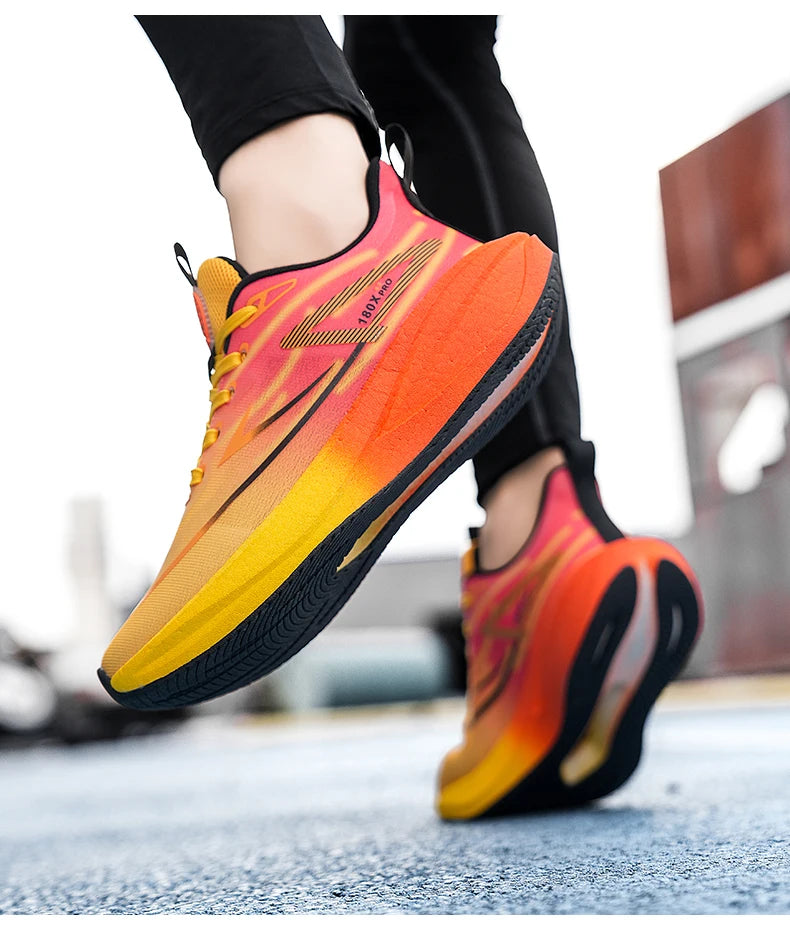 Men Running Shoes Marathon Men's Sneakers Casual Carbon Board Speciality Sports Lightweight Women's Athletic Nonskid Sneaker Men