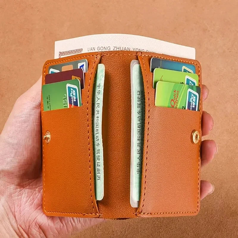 Ultra Thin Design Credit Card Holder Women Wallets Fashion Purses Small Wallet for Men Short Clutch Purse Money Bag Mens Wallet
