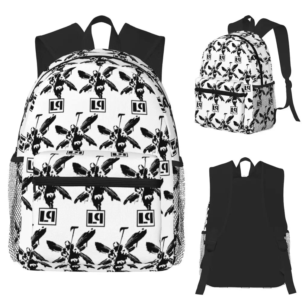 L-Linkin-S P-Park-S Band Student Backpack School Bag Hiking Travel Daypack for Boys Girls Fashion Bookbag Shoulder Bags