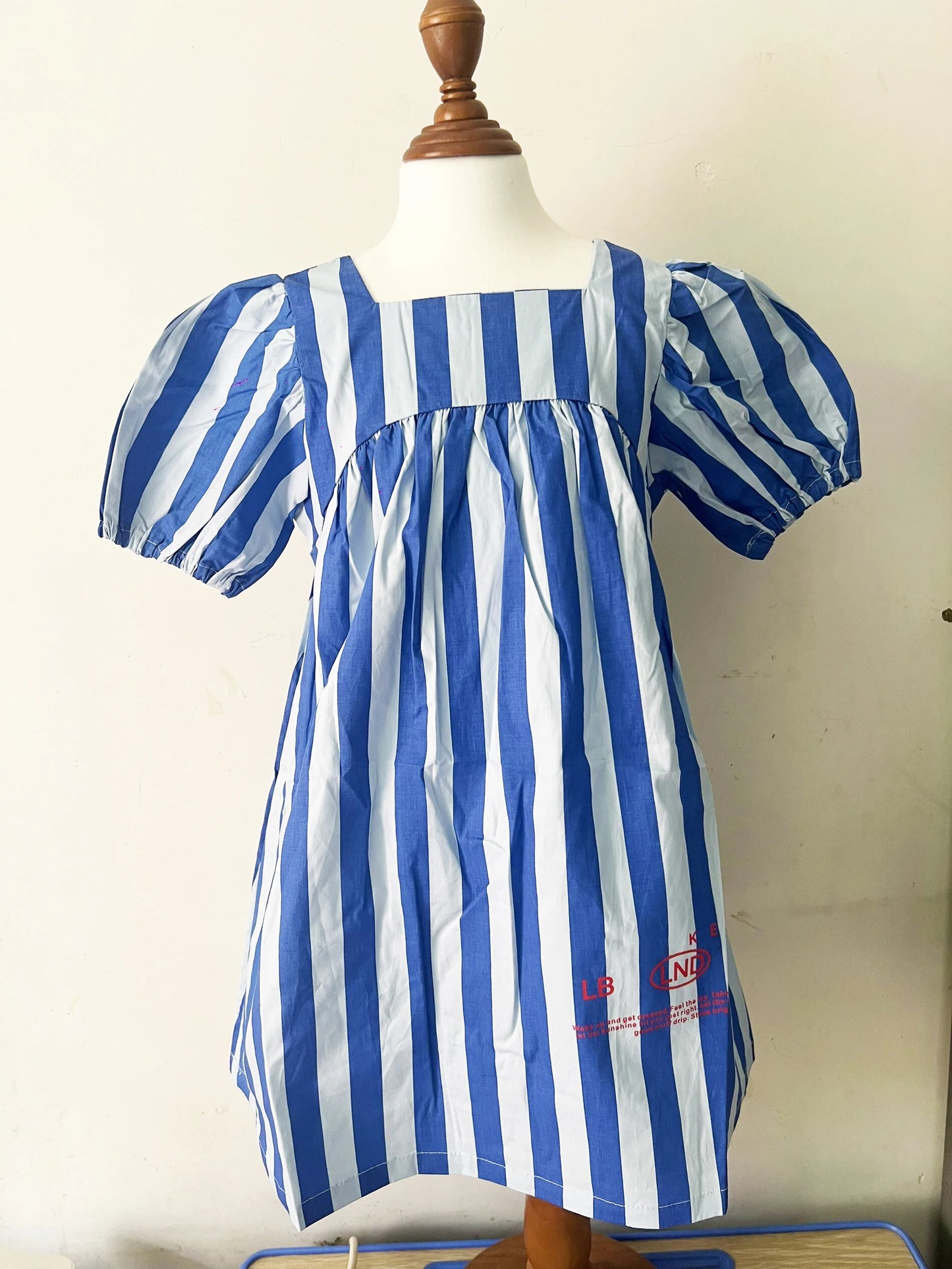 kids dress SS26 new SUMMER girls cute print Denim dresses