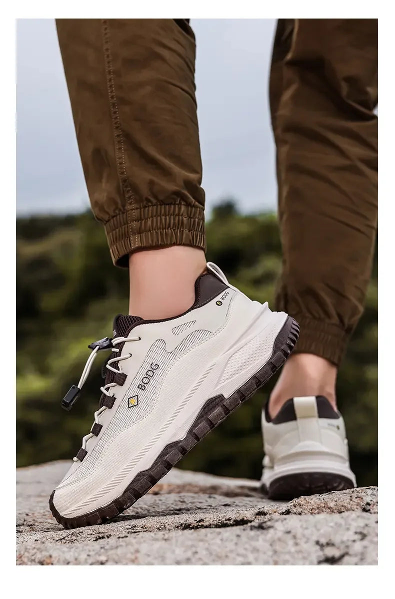 Men's Outdoor Off-Road Running Shoes, Lightweight Breathable Casual Shoes, Anti-slip Wear-resistant Hiking & Trekking Sneakers