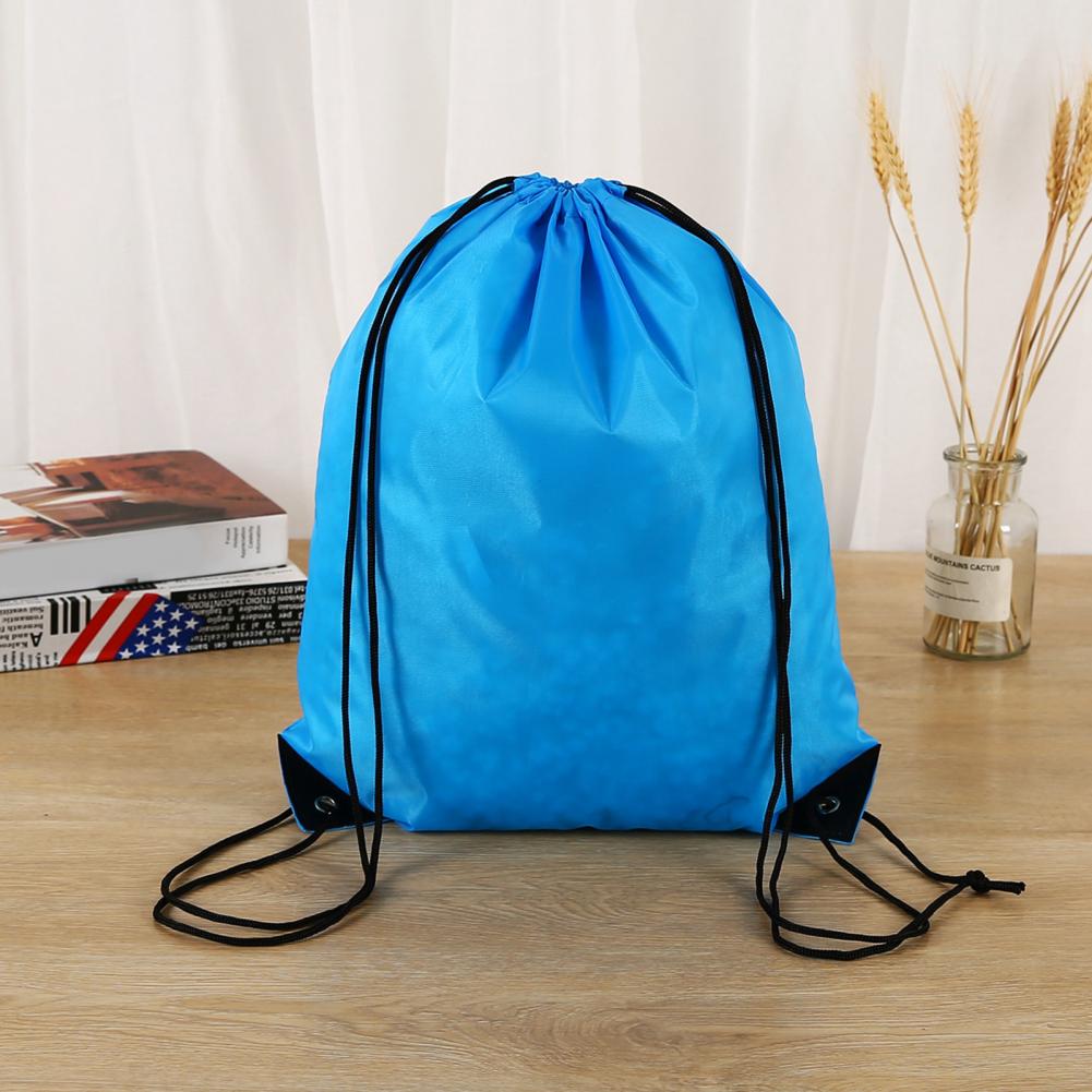 Sports Bag Folding Multifunctional Double-shoulder Braided Drawstring Backpack Bag