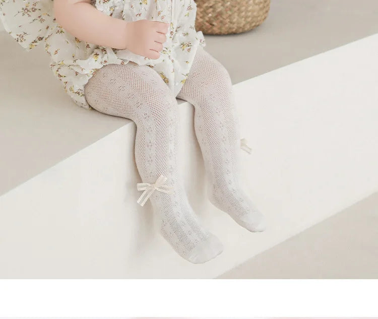 0-8Y Infant Boys Girls Summer Mesh Thin Pantyhose Soft Cotton Toddler Baby Tights Newborn Kids Breathable transparent Stockings