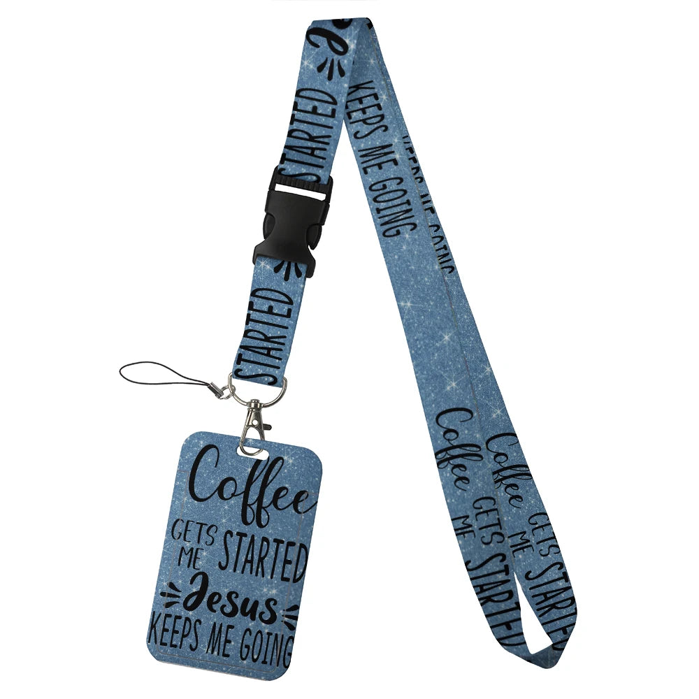 quotation card holder Lovely hanging rope  ID pass hang accessories holder lanyard Student  Bus passr protective Case