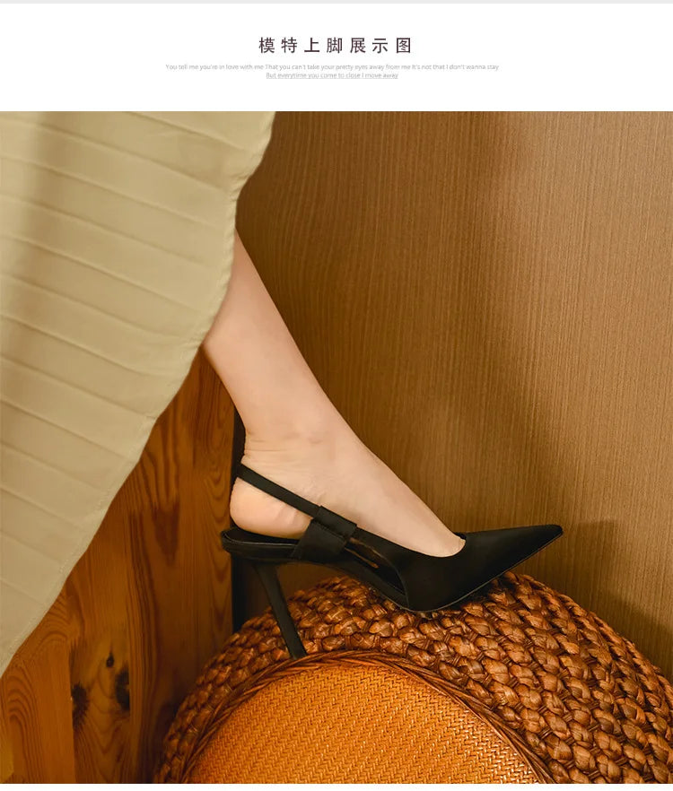 Luxury 2026 Pink Pointed High Heels Women's Slender High Heels Elegant New French Style Headed High Quality Summer Sandals