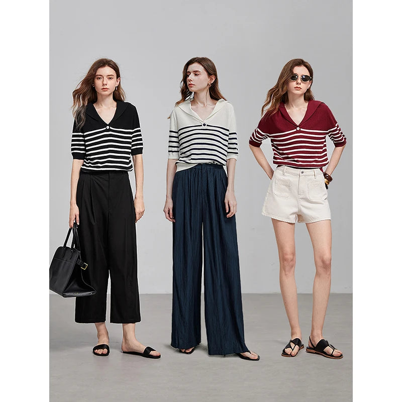TOYOUTH  Women Knitwear 2025 Summer New Tops 8523015