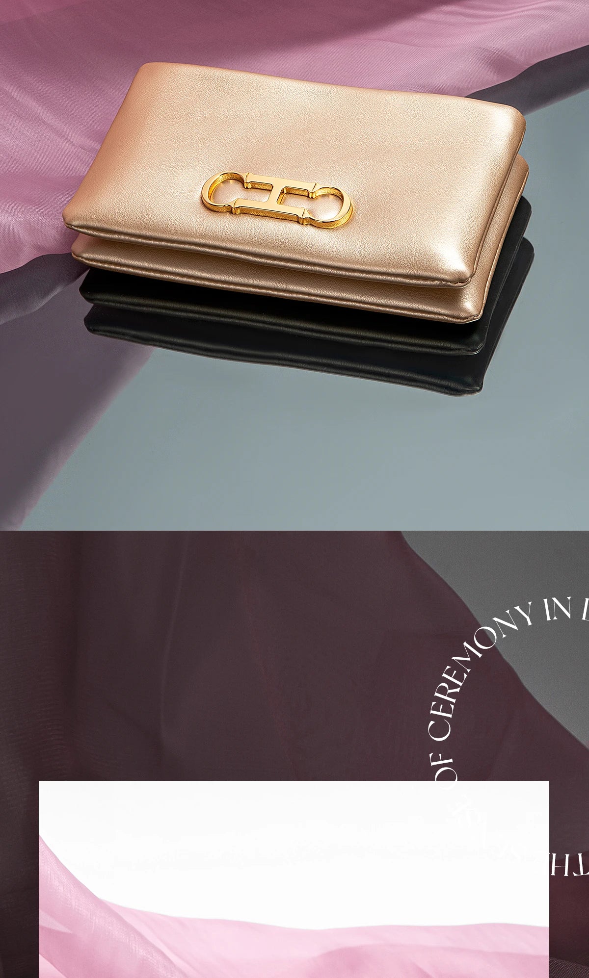 Retro and Versatile Solid-color Fashion New Women's Rectangular Clutch Minimalist Classic Letter-style Cardholder