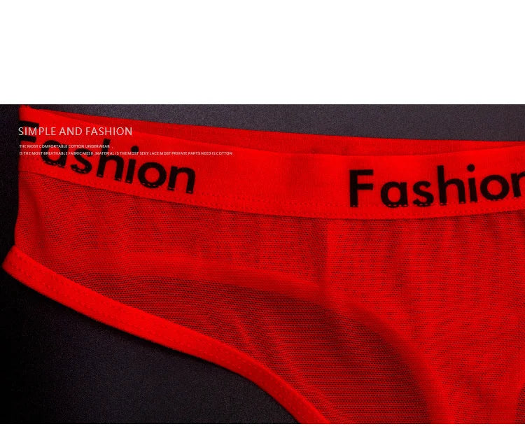 SP&CITY Sporty Style Sexy Transparent Underwear Women Crotch Cotton Briefs Soft Hollow Out Panties String Thong Sex Lingerie