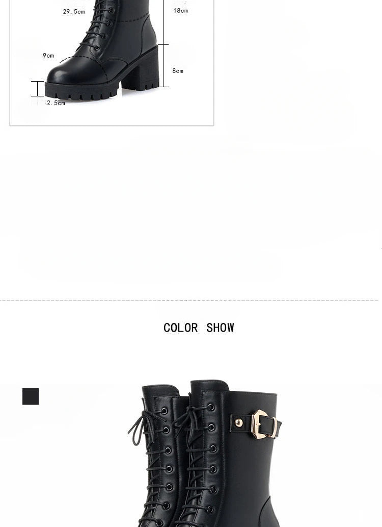 Luxury Women's Boots Winter Warm Women Snow Boots Fashion High Quality High Heels Comfort Platform Women Short Boots Botas Mujer